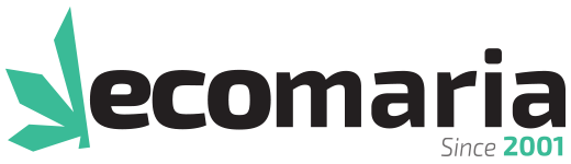 Logo horizontal de Grow Shop Ecomaria sobre fondo blanco