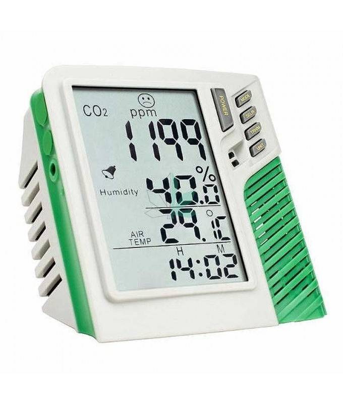 Imagen principal del producto Medidor y monitorizador de CO2 con tarjeta de memoria 