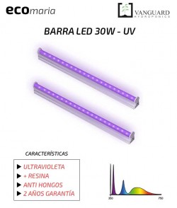 Imagen secundaria del producto Barra LED ultravioleta 30w 
